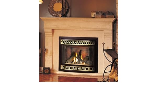 Napoleon Gd36 1ntr Top Rear Vent Natural Gas Fireplace With Black