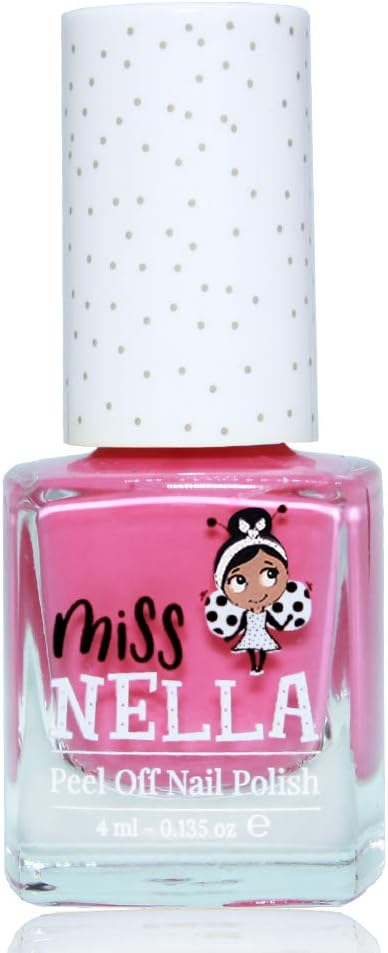 Miss Nella PINK A BOO- Safe Special bold pink Nail Polish for Kids Non-Toxic & Odor Free Formula for Children and Toddlers Natural Water Based for Easy Peel Off - Image 3