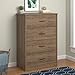 Mainstays 4-Drawer Dresser, Rustic Oak