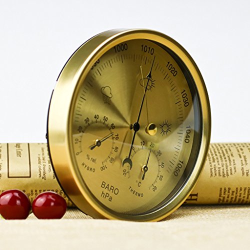 Sarora - 5 Inches Barometer Thermometer Hygrometer Wall Mounted Household Weather Station - Thumbnail 4
