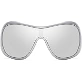 BOTEN Trendy Oversized Sunglasses For Women Men, Big Tinted Funky Wrap Around Sunglasses Apres Ski Shield Cool Shades