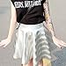 Shiny Metallic Holographic Hologram Skirt Silver Pleated Short Dress 2NE1 DARA,Silver,Free Size
