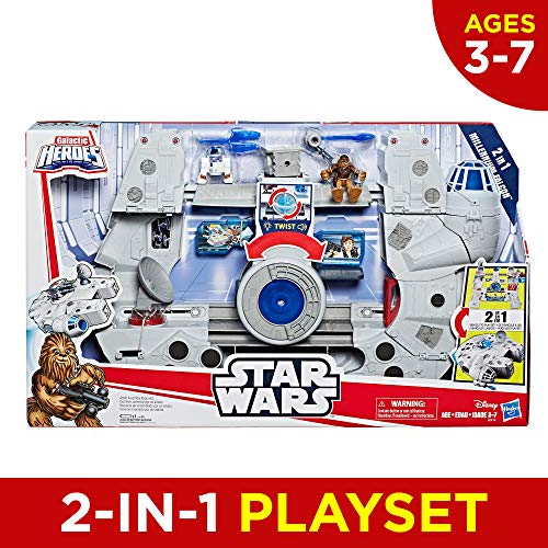Star Wars Galactic Heroes 2In1 Millennium Falcon Vehicle Playset