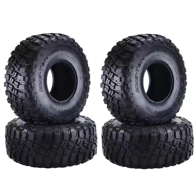 Photo 1 of 4PCS 120MM 2.2" Rubber Rocks Tyres/Wheel Tires for 1:10 RC Rock Crawler Axial SCX10 90047 D90 D110 TF2 Traxxas TRX-4