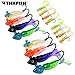 THKFISH Fishing Jigs Fishing Soft Lures Fishing Jigs Head Fishing Baits Fishing Jigs Kit 7g/0.25oz 8g/0.28oz 17pcs