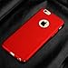 iPhone 6s Plus Case, Yihailu iPhone 6 Plus Smoothly Frosted Matte Shield Hard Cover Skin Shockproof Ultra Slim Case Full Body Protective Scratch Resistant Slip Resistant Cover (Silky Red)