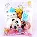 5pcs Squishy Toy Set,WM & MW Mochi Panda Bun Bear Bread Squeeze Rising Toys Scented Stress Reliever