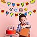 BeYumi Superhero Inspired Birthday Banner, Colorful Bunting Party Decorations for Boys and Kids Birthday Party