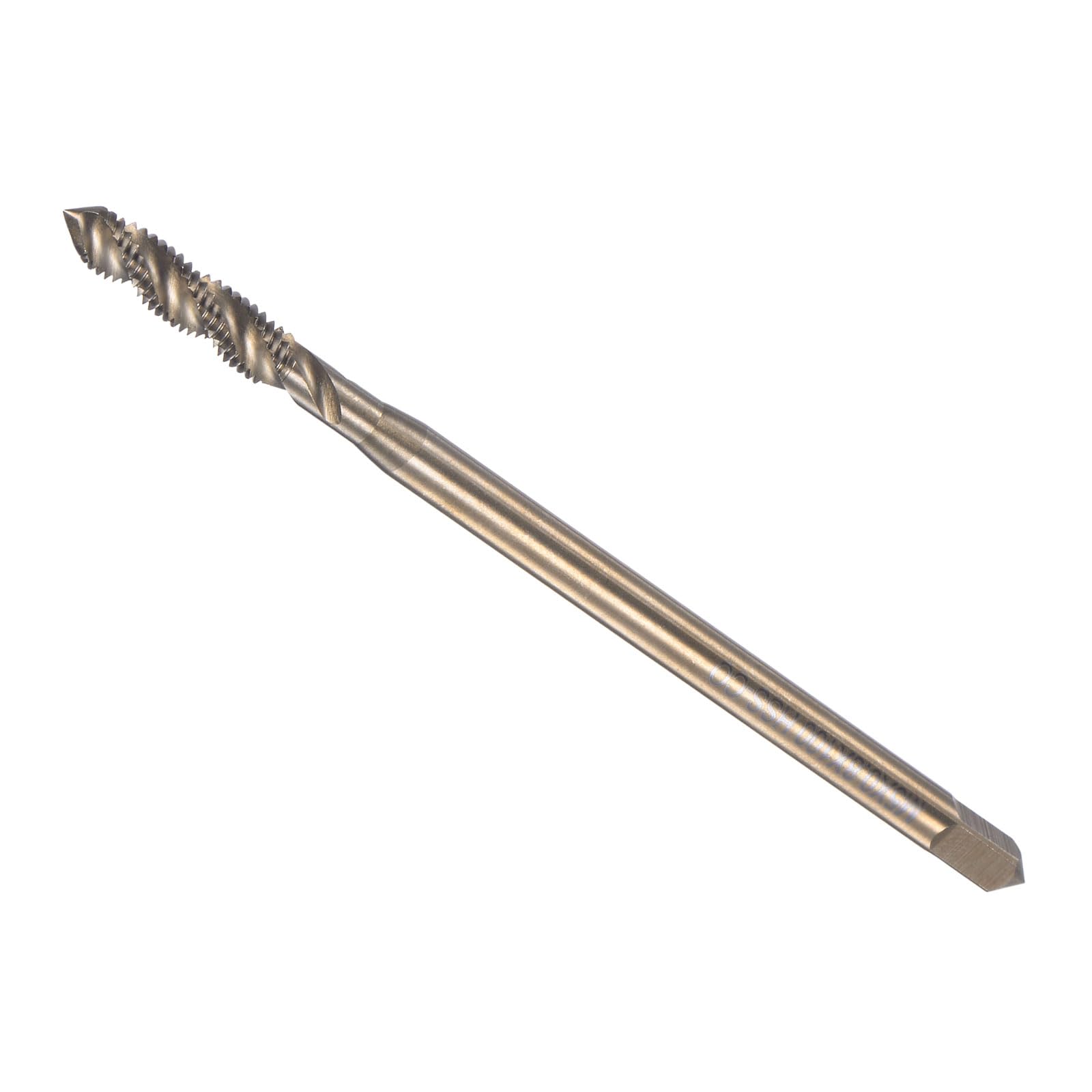 CoCud Spiral Flute Thread Tap, M5 x 0.8 Thread Size, Cobalt High Speed Steel Threading Tap - (Applications: for Drilling Tapping Aluminum Stainless Steel)