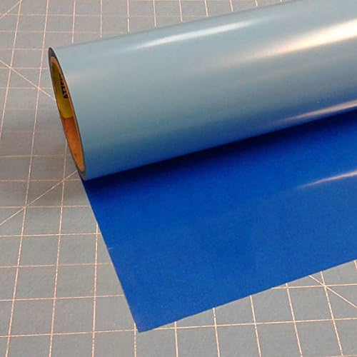 Siser Easyweed Fluorescent Blue 15" x 5' Iron on Heat Transfer Vinyl Roll by Coaches World