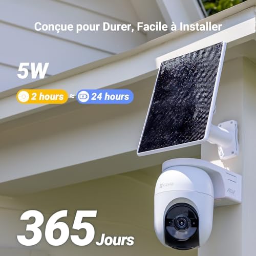 2K+(4MP) Camera Surveillance WiFi Exterieure sans Fil CB8 Lite Kit