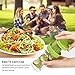 CORAFEI with Spiralizer-V Blades Food Vegetable Cutter with Julienne Grater Zoodle Maker Include Clean Brush and Glove