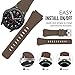 Gear S3 Frontier / Classic Watch Band, MoKo Soft Silicone Replacement Sport Strap for Samsung Gear S3 Frontier / S3 Classic / Moto 360 2nd Gen 46mm Smart Watch, NOT FIT S2 & S2 Classic & Fit2, COFFEE