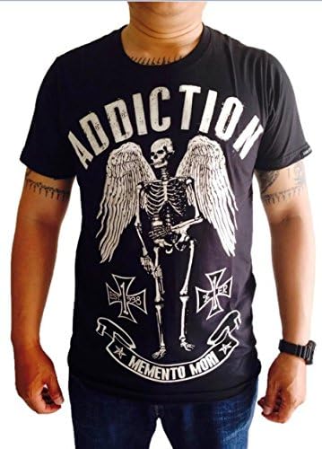 Momento Mori Motorcycle Chopper Biker Men's T Shirts Hells Skulls Outlaw T248 S-3XL (X-Large)