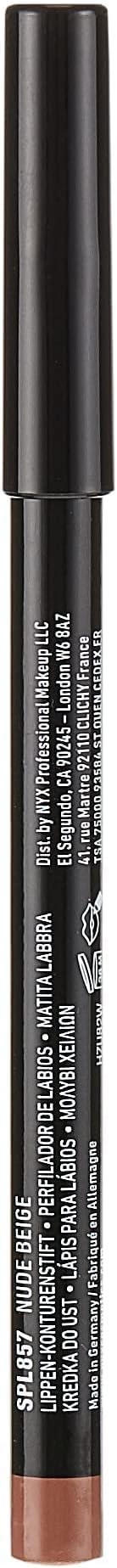 NYX Slim Lip Pencil Nude Beige 857 Creamy Long-Wearing Lip Liner view 2