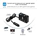 Rocketek 4 USB 3 Socket Car Cigarette Lighter Adapter Combine Dual 12V/24V DC Outlet Car Splitter and Dual USB QC3.0 Car Charger Adapter, The Car Socket and Car USB Support up to 90W / 4 Devices