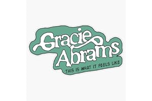SMJ DESIGNS Gracie Abrams This is What It Feels Like Sticker Vinyl Waterproof Sticker Decal Car Laptop Wall Window Bumper Sticker 5"