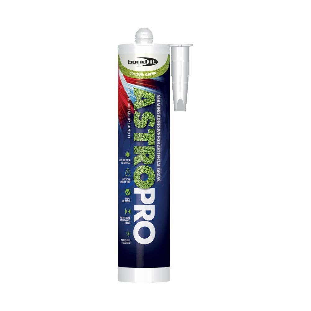 (1 TUBE) Astro Pro Green Seaming adhesive for astro turf 310ml tube - professional elastic hybrid seaming adhesive for artificial grass