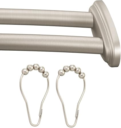 Amazon Com Moen Dn2141 Rr Bn Adjustable Double Curved Rod With