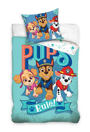 paw patrol cot bed duvet set