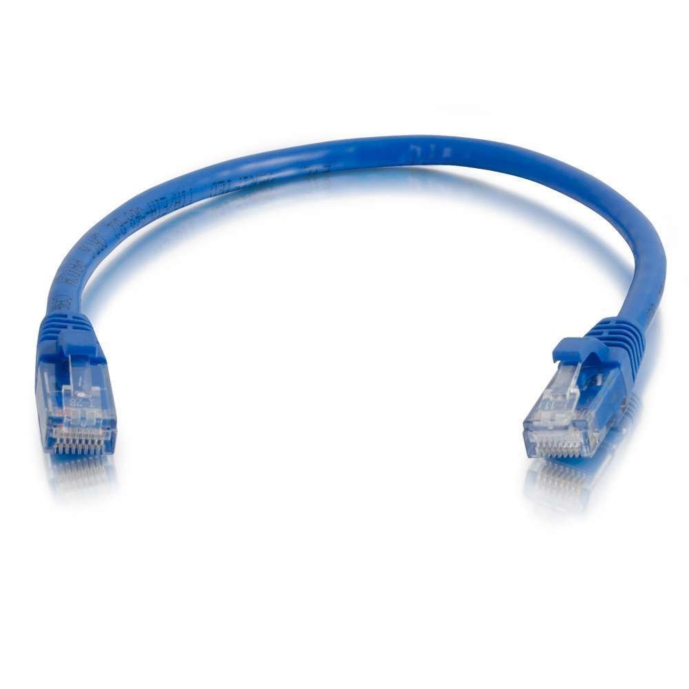 C2G 83385 0.5m Cat6 Booted Unshielded (UTP) Network Patch Cable - Blue