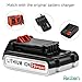 Upgraded 2500mAh LBXR20 Replacement for Black and Decker 20V Battery MAX Lithium LBXR20-OPE LB20 LBX20 LBX4020 LB2X4020-OPE Cordless Power Tools Pack of 2