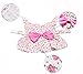Petroom Elegant Floral Puppy Dog Dress, Sundress Vest Shirt for Small Dogs Cats,Pink M