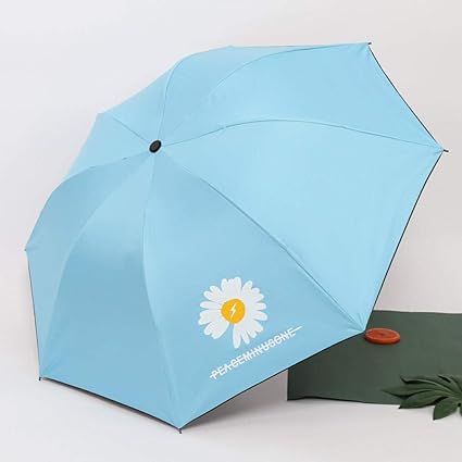 Taschenschirme Kleiner Gänseblümchen Sonnenschirm Super Uv-Schutz Vinyl