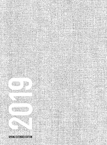 Academia Extended Spring 2019 Monday Start: 8.5x11 Academic Planner White Noise Cover