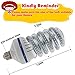 OUYIDE 250 Watt Equivalent, Spiral LED Corn Light Bulb e26/e27 Medium Base 5000K Daylight, Non-Dimmable, 30-Watt UL Listed