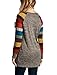 Young17 Women's Cotton Knitted Long Sleeve Lightweight Striped Tunic Sweatshirt Tops