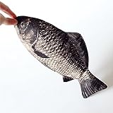Funny live Simulated Fish Pencil Case Crucian Carp Fish Pen Pouch Alternative Change Purse Phone Bag