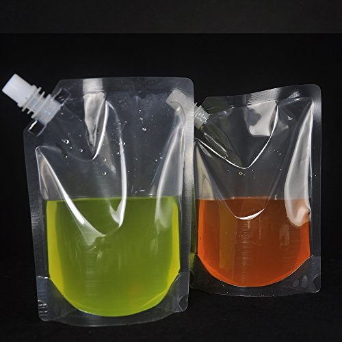 Premium Sneak Alcohol Travel Plastic Flask Cruise Kit Concealable Plastic Flasks for Liquor to Smuggle Drinks Runner Rum Cocktails Spirits Wine(8, 4x32 2x16 2x8 + funnel)
