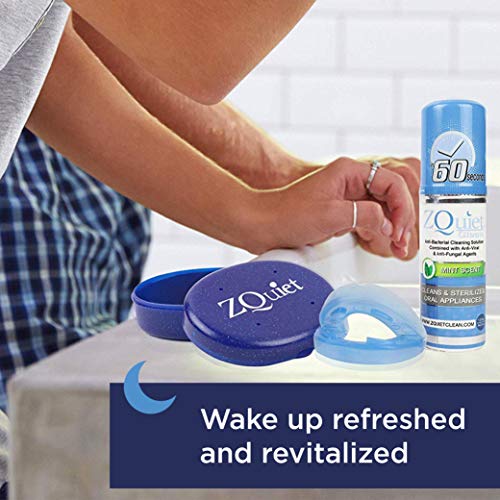 ZQUIET Original Anti-Snoring Mouthpiece Solution, 2-Size Comfort System Starter Kit, Deluxe Gift Box Set - Made in USA & FDA Cleared, Natural Sleep Aid Device, Works for Men or Women