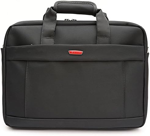 Laptop Briefcase, 15-15.6 inch Laptop Bag Protective Multi-functional Table Shoulder Messenger Waterproof Roomy Nylon Stylish Bag For Men and Women Macbook/Notebook/Chromebook,Black