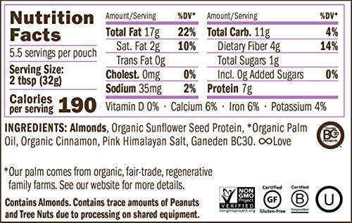 Protein Almond Butter by Yumbutter – Plant-based Protein with Probiotics, Keto Nut Butter, Paleo, Gluten Free, Vegan, Non-GMO, 6.2oz Pouch.