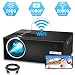 WiFi Projector, Weton 2800Lumens LED Wireless Mini Projector 1080P HD Portable Movie Theater Video Projector, WiFi Directly Connect with Smartphones, Support HDMI,VGA,AV,USB,SD,TV Box