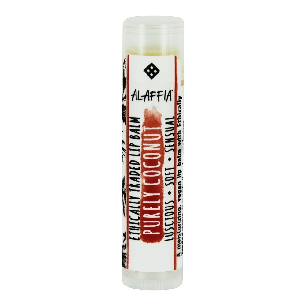 Alaffia, Lip Balm Purely Coconut, 0.15 Ounce