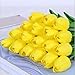 StillCool Artificial Flowers 12pcs/Bag Mini Tulip Fake Flowers Great for Wedding Party Home Room Decor (Yellow)