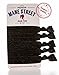Mane Street Hair Ties (Black) - Made From The Best Fold Over Elastic Material On The Market - No Tug Knotted Elastic Ribbon - Prevents Ponytail Holder Headache - Best Seller