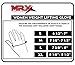 MRX BOXING & FITNESS Weight Lifting/Exercise Grip Gloves for Women, Great for Workouts, Weight Training and More, Sky Blue Small