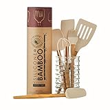 Viable Creations Silicone & Bamboo Baking Tools-Set of 6