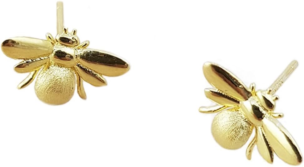 Nikita By Niki ® Bumble Bee Stud Earrings | Quality 925 Sterling Silver or Gold Filled | Insect Jewellery For Women | Honey Queen Bee Studs in Luxury Gift Box