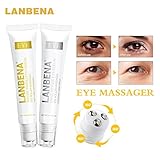 Eye cream: Peptide Anti Aging Eye Serum+Snail Repair Eye Cream Anti-Wrinkle Dark Circle Anti-Puffiness Skin Care Whitening 2PCS