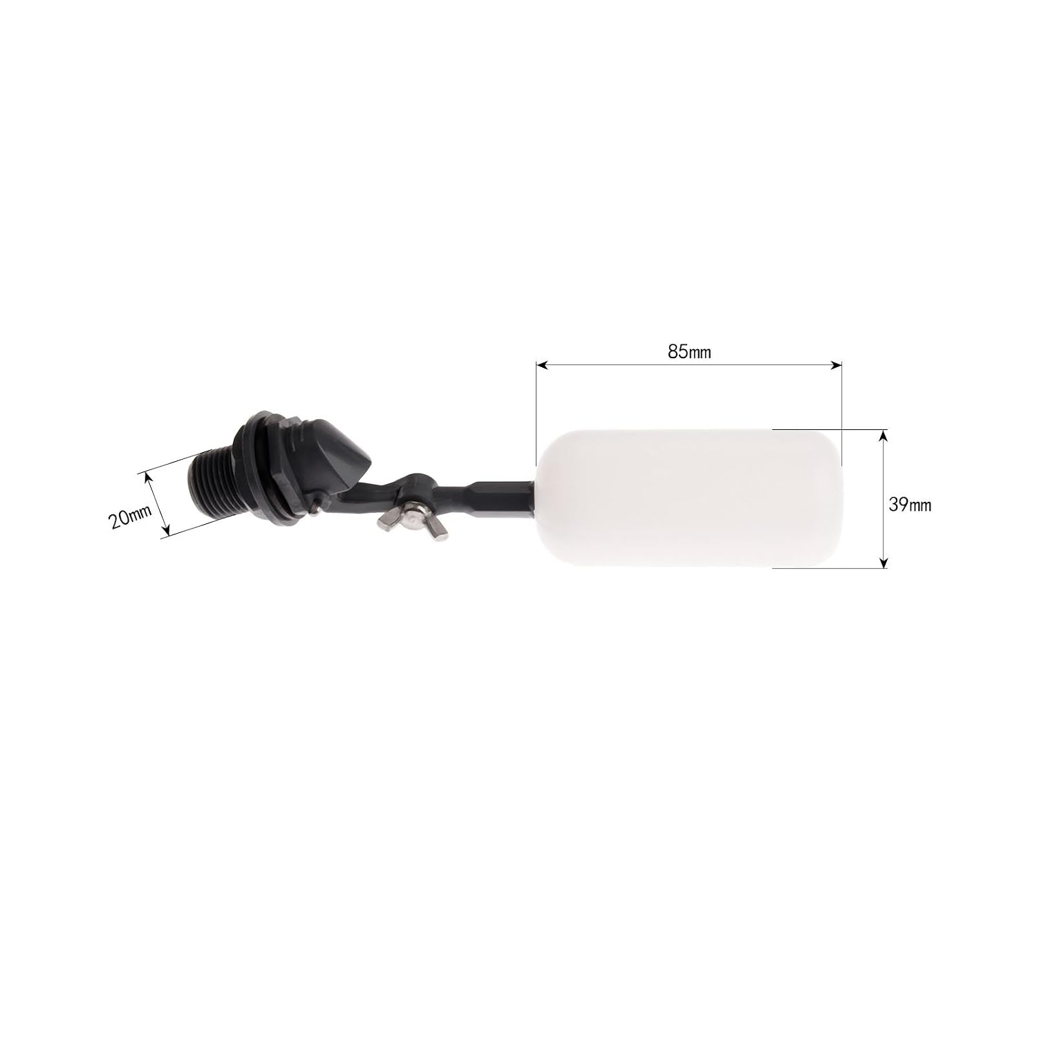 Hicello 1/2" Float Ball Valve Adjustable Mini Water Level Control Valve Automatic Water Filler Shut Off Ball Valve for Water Tank Caravan Aquaroll Water Feeder Ponds Hydroponic System - Image 3
