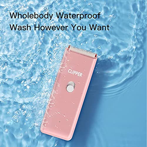 Dog Clippers Pet Grooming Clippers Kit,Low Noise Shaver Portable Electric USB Rechargeable Cordless Trimmer for Dogs,Cats and Other Pets (Pink)
