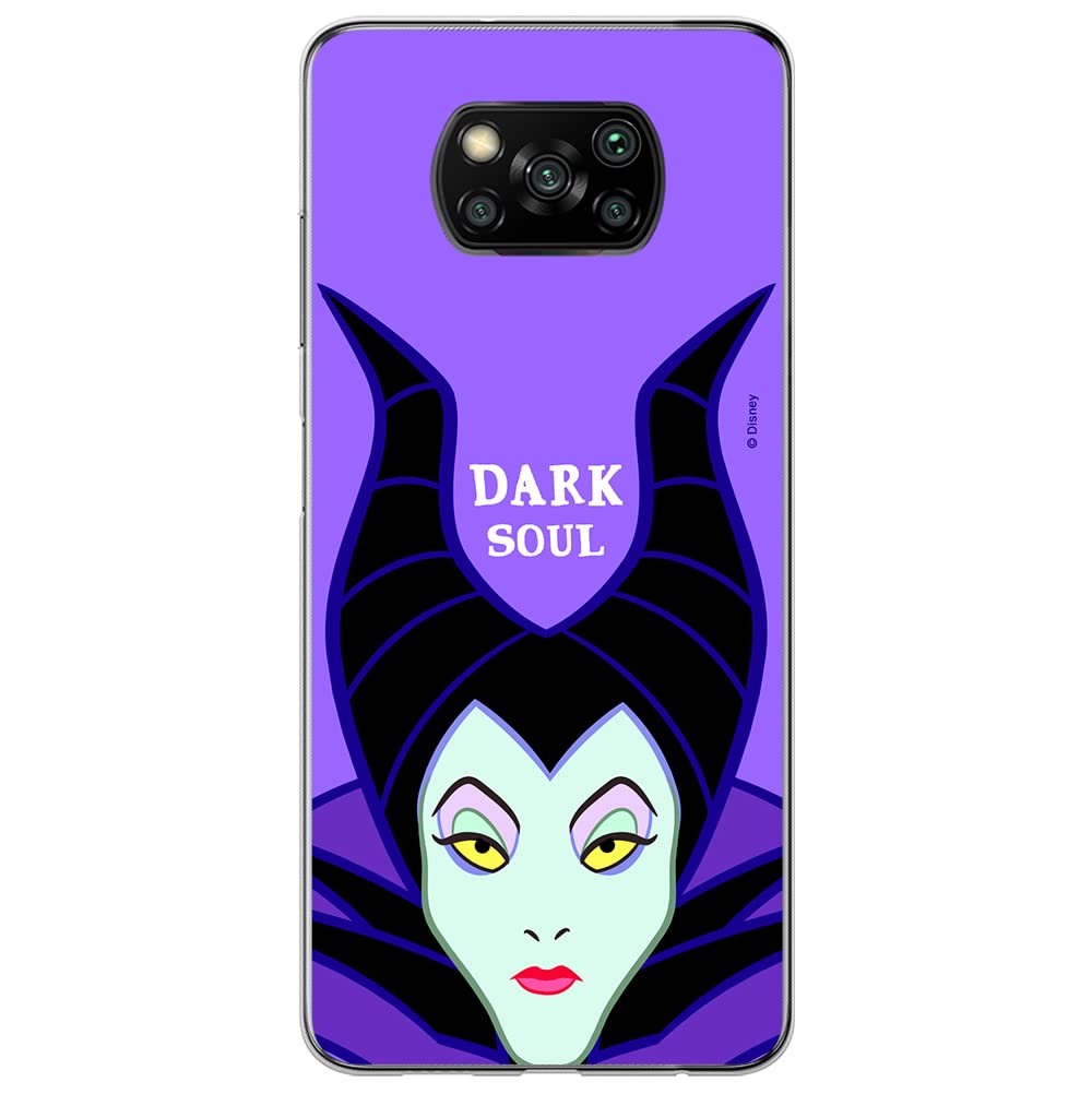 ERT GROUP mobile phone case for Xiaomi POCOPHONE X3 original and officially Licensed Disney pattern Maleficent 001 optimally adapted to the shape of the mobile phone, case made of TPU