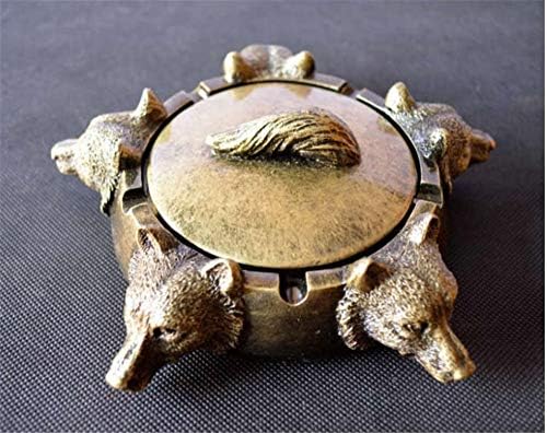 ALILEO Ashtray Personality Animal Wolf Ashtray Office and Living Room Desktop Decoration