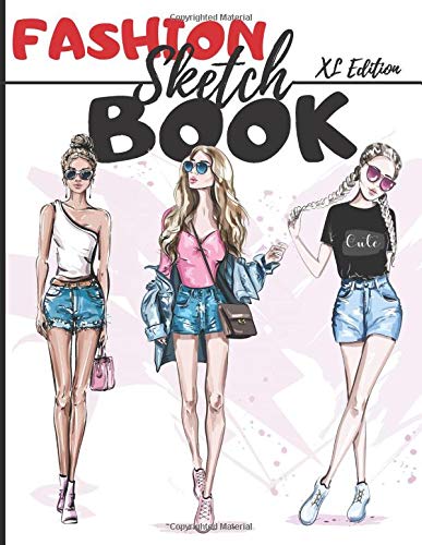 Fashion Sketchbook Xl Edition 450 Figures Template Of Lightly Draw Mannequins To Draw Clothing For Fashion Designers And Stylists I Publishing Beauty Fashion 9798652599768 Amazon Com Books