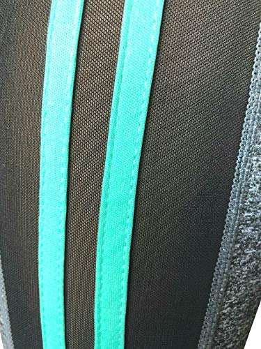 Women Gym Yoga Workout Activewear Set 2 Pieces Top+Leggings Set Sportswear (L/XL = US 8-12, Mesh Mint Green/Grey)